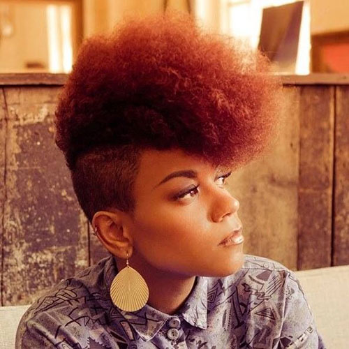 Shaved Mohawk Hairstyles For Black Women