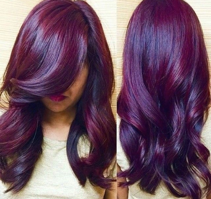 Burgundy hair colors