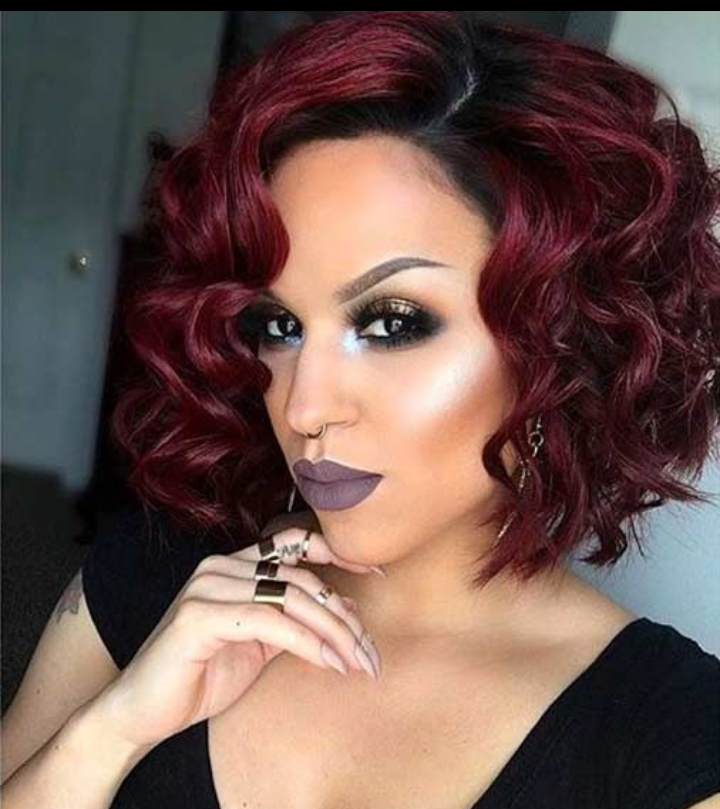 Burgundy hair colors