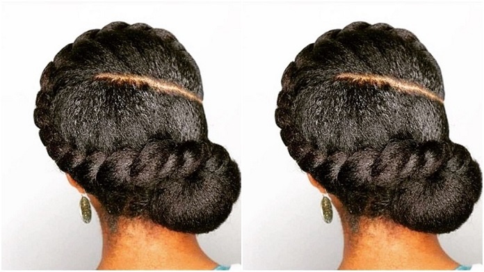 Elegant Twists, Natural and Braided Updo Hairstyles